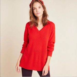 Anthropologie Cashmere Tunic Sweater